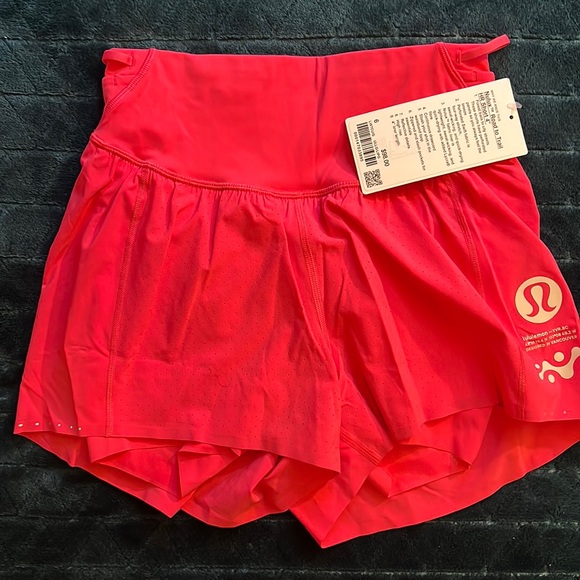 lululemon hot pink running short